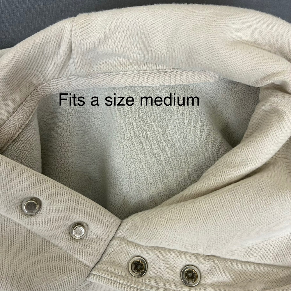Arc'teryx Off White Pullover Hoodie Purple Spell Out Logo Size Medium - Picture 7 of 10
